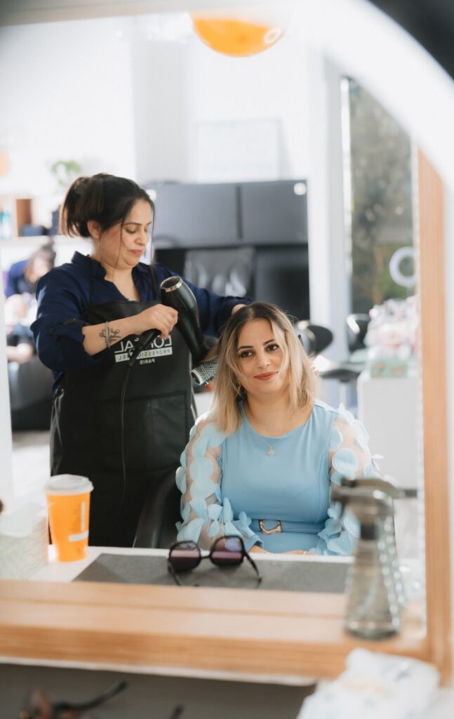 Blow dry and styling at Beauty With Grace salon