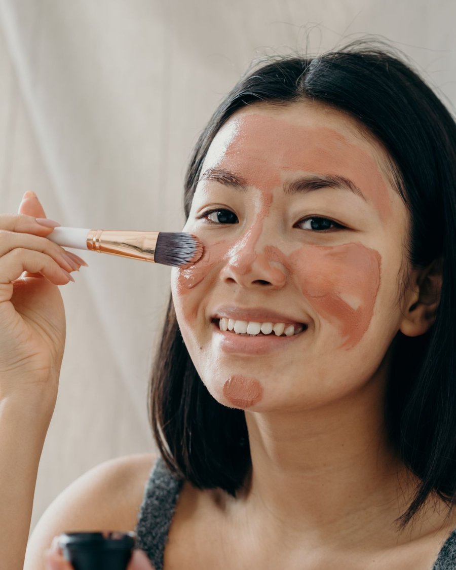 Brightening face pack being applied at Beauty With Grace