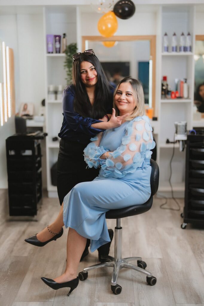Hair and makeup styling at the Beauty with Grace salon in St Albans, Christchurch