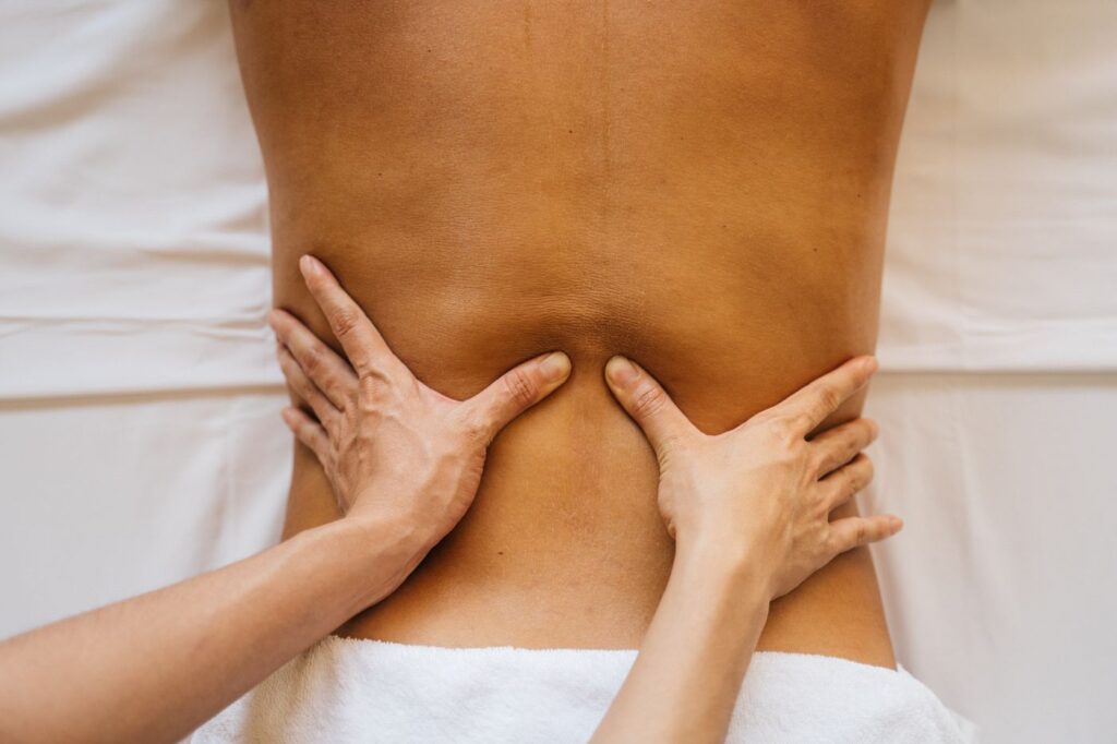 Relaxing oil back massage at Beauty With Grace